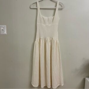 Zara Cream Midi Dress
